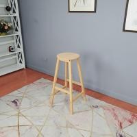 ราคา Evergreen Furniture เก้าอี้สตูลไม้ยางพารา เก้าอี้บาร์ ทรงกลม STC-29-RP (12217515359)