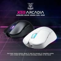 ราคา เมาส์เกมมิ่งไร้สาย NUBWO X55 ARCADIA WIRELESS MOUSE GAMING DUAL MODE มีไฟ RGB ปรับ DPI ได้ (ประกันศูนย์ 2 ปี) (17092544324)