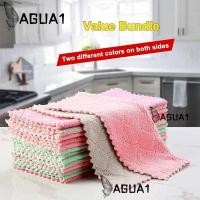 ราคา อากัว1 ผ้าทําความสะอาดไมโครไฟเบอร์,ลบน้ํามันด้วย2สีสารพันหนาเพื่อดูดซับน้ํา,ซุปเปอร์ดูดซับแห้งเร็วทนทานผ้าเช็ดจานบ้านครัว (28493863354)