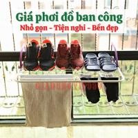 ราคา ราวตากผ้า ที่แขวนหน้าต่างระเบียงอเนกประสงค์แบบไม่ต้องเจาะสกรูราวตากผ้าแบบพับได้อัจฉริยะ (28950058828)