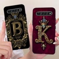ราคา สําหรับ LG K41S K51S 2020 ปลอกหรูหรามงกุฎตัวอักษรซิลิโคนอ่อนนุ่ม TPU กันกระแทกสําหรับ LGK41S LGK51S LM-K410 LM-K510 กรณี (53300712223)