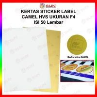 ราคา สติกเกอร์ฉลากกระดาษ HVS F4 Folio - Camel Doff Matte Sticker (epson / canon / hp / brother ori / dye / pigment / art ink paper Sticker (664,6, 003, dye / pigment / art ink - 664,664, หมึกศิลปะ 003 5 8 