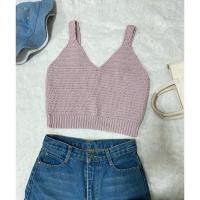 ราคา เสื้อกล้ามถักไหมพรม มือ 2 (24161323511)