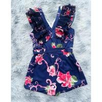 ราคา จั๊มสูทพิมพ์ลายสีกรมเข้ม (43808335615)