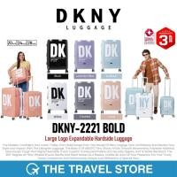ราคา DKNY-2221 BOLD Large Logo Expandable Hardside Luggage กระเป๋าเดินทางล้อลาก (28313491694)