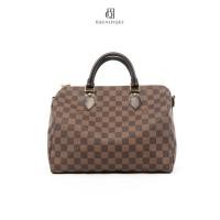ราคา L V SPEEDY 30 BROWN DAMIER CANVAS GHW (28631574853)