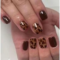 ราคา ❤️‍พร้อมส่งไทย❤️‍แม่เสือสาว สาวๆท่านไหนชอบลายนี้ต้องจัดแล้วนะคะ เล็บเจลแท้100% ( S,M,L,XL ) สามารถทำตามสั่งได้ (24843820694)