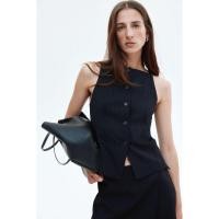 ราคา H&M(เอชแอนด์เอ็ม) เสื้อกั๊กทรงเข้ารูป ผู้หญิง 1297386_1 (44017029460)