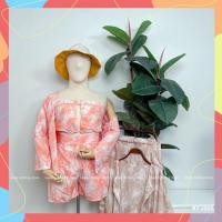 ราคา ชุดเซตสาวอวบ ไซส์ใหญ่ [ Y7886 #ชุดเซต3ชิ้น เสื้อผูกหลัง เสื้อคลุม+กางเกงขาสั้นลายหินอ่อน ] #Bigsize #เสื้อผ้าคนอ้วน (17111511461)