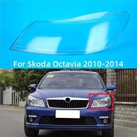 ราคา สําหรับ Skoda Octavia 2010 2011 2012 2013 2014 ไฟหน้าโคมไฟ Shell หน้ากากไฟหน้า Shade Plexiglass (45502307591)