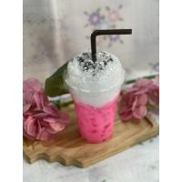 ราคา โมเดลเครื่องดื่ม โมเดลนมชมพูฟองนม (ขนาด16ออนซ์) (7919218895)