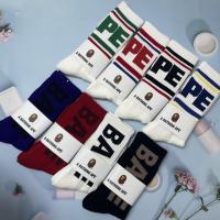 ราคา Bape ถุงเท้ากีฬา ถุงเท้าข้อสูง แบบหนา สีสันสดใส สําหรับผู้ชาย และผู้หญิง (24016700965)