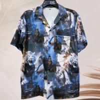 ราคา เสื้อเชิ้ตฮาวาย ลายเสือโคร่งปราสาท ผ้าไหมอิตาลี (42700969166)