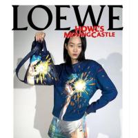 ราคา LOEWE howl's moving castle LOEWEhowls Magical Sky Small Hammock Bag In Satin Calfskin (26718426962)