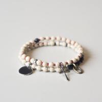 ราคา สร้อยข้อมือลาวาสีขาวงาช้าง - สร้อยข้อมือ DRM wl (26288763818)