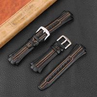 ราคา ➧ Genuine Leather Watch Strap For Seiko Sportura Snl029p2 Snl021p1 Sna595p2 Snl017p1 Watchbands 2 bands (24480095252)