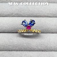 ราคา แหวนแฟนซีเนื้อแข็งพลอยไพลิ 4 × 3 แหวนแฟนซีเนื้อแข็งพลอยไพลินไซร้ 4 × 3 (29057852807)