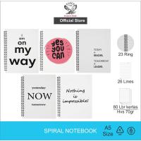 ราคา สมุดโน๊ตเกลียว A5 TOMEX Notebook Diary Motif MOTIVATION เนื้อหา 80 แผ่น (50652748676)
