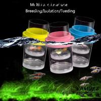 ราคา LAMUZZ กล่องฟักไข่ลอย, ตาข่ายพลาสติกใสลอยปลา Breeding กล่องแยก, Aquarium Breeder กุ้ง Guppy ที่ถอดออกได้ Fish Hatchery Incubator Breeder กล่อง (45405705946)