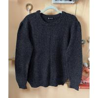 ราคา ส่งต่อ 98% เสื้อสเวตเตอร์ไหมพรม ไม่คัน คอกลม แบรนด์ HANG TEN แท้ สีเทาเข้ม ด้ายดำปนขาว แขนยาว กันหนาว มือสอง M อก 40 (27488492450)