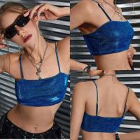 ราคา พร้อมส่ง! ครอปสีน้ำเงิน วิ้งๆกลิตเตอร์ Y2K (22131396633)