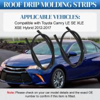ราคา 139.5cm Car Roof Rubber Drip Side Finish Moulding Seal Strips Trim for Toyota Camry LE SE XLE XSE H (46954650006)