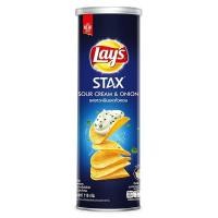 ราคา เลย์ สแตคส์ มันฝรั่งทอดกรอบ รสซาวครีมและหัวหอม 110 กรัม (6631444645)