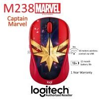 ราคา Logitech M238 Marvel Collection Wireless Mouse Captain Marvel ลายกัปตันมาร์เวล ลิขสิทธิ์แท้ ประกันศูนย์ 1ปี ของแท้ (5081248161)