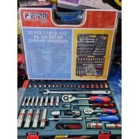 ราคา ชุดเครื่องมือ 112 ชิ้น ชุดบล็อกเอนกประสงค์ FION STAR 1/2'' + 1/4''[ ฟีอ้อน สตาร์ ] (9633708186)