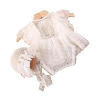 ราคา WIT ทารกแรกเกิดถ่ายภาพชุดตาข่าย Romper ลูกไม้ Bonnet หมวก Photo Props เด็กสาวภาพเครื่องแต่งกายทารกการถ่ายภาพบอดี้สูท (56304505751)