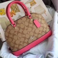 ราคา COACH F27583 MINI SIERRA SATCHEL ขอบชมพู (2029458346)
