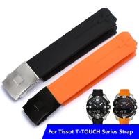 ราคา สําหรับ Tissot T-TOUCH T013 T047 20 มม.ยางซิลิโคนนาฬิกาสีดําสีส้มกีฬานาฬิกากันน้ํา T091 T013420ก (42767782624)