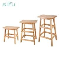 ราคา SIFU เก้าอี้รับประทานอาหารไม้เนื้อแข็งเก้าอี้ห้องนั่งเล่นไม้เนื้อแข็งสตูลไม้อเนกประสงค์เก้าอี้บาร์ (27736896705)