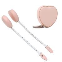 ราคา สายวัดตัว น่ารักสีชมพูรูปหัวใจหนังหดไม้บรรทัดสองด้านสําหรับจักรเย็บผ้าช่างตัดเสื้อการวัดร่างกายทางการแพทย์ (41717599492)