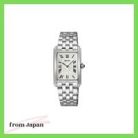ราคา Seiko นาฬิกาผู้หญิง Square Face Quartz Swr083 Silver Overseas Model (28813380625)