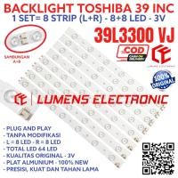 ราคา TOSHIBA LED TV BACKLIGHT 39 INC 39L3300 39L3300VJ 39L BL LAMP 8K 3V 39L 3300 FULL SET 8 STICKS STRIPS 39INC 39IN 39IN 39 นิ้ว LED (43057802477)