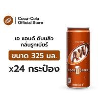 ราคา [จัดส่งทั่วประเทศ] เอ แอนด์ ดับบลิว น้ำอัดลม กลิ่นรูทเบียร์ 325 มล. 24 กระป๋อง A&W Soft Drink 325ml Pack 24 (54651172915)