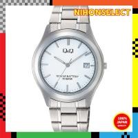 ราคา Citizen Q&Q Men's Analog Watch with 10-Year Battery Life, Water Resistant, Date Display, Metal Band - W476-201 White (29829016798)
