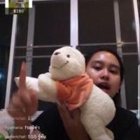 ราคา หมีพูนอนสีครีมน่ารัก (2299907887)