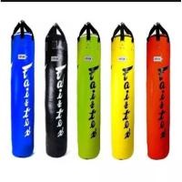 ราคา Fairtex Unfilled HB6 กระสอบทราย 6 ฟุต อุปกรณ์ มวยไทย หนังเทียม Syntex Leather ส่ง กระสอบทรายเปล่า Muaythai Banana Bag (19140315138)