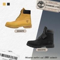 ราคา pre-order ของแท้100%รองเท้า Timberland PREMIUM Black/Brown รองเท้าบูทสั้นสำหรับกิจกรรมกลางแจ้งสำหรับชายและหญิง (45104429715)