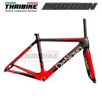 ราคา เฟรมจักรยานเสือหมอบคาร์บอนแท้ ยี่ห้อ DENOVO พร้อมตะเกียบ หลักอานคาร์บอน (16589386155)