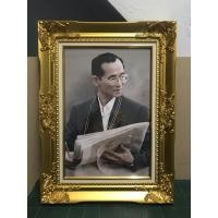 ราคา กรอบรูปในหลวงร.9ภาพทรงงานขนาด12*18นิ้วกรอบหลุ่ยพ่นทองเปลว (4370882186)