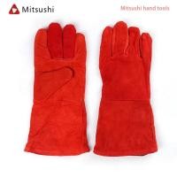 ราคา Mitsushi ถุงมือเชื่อม ถุงมือหนังงานเชื่อม แบบยาว ช่างเชื่อม งานจับเหล็ก ถุงมืองานเชื่อม (24137504507)