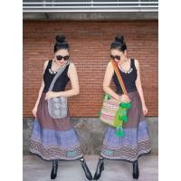 ราคา กระเป๋าสะพายข้างงานผ้าปักชาวเขา (29001453669)