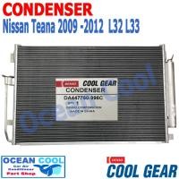 ราคา แผงแอร์ นิสสัน เทียน่า J32 ปี 2009, นิสสัน เทียน่า L33 ปี 2012 CD0049 CONDENSER Nissan Teana 2012 L33 Denso Coolgear รหั (27614717721)