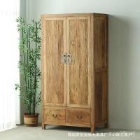 ราคา ใหม่ตู้เสื้อผ้าไม้เอล์มเก่าใช้ในบ้านห้องนอนติดผนังตู้ยืนโบราณเรียบง่ายความจุขนาดใหญ่ตู้เสื้อผ้าพร้อมลิ้นชัก GHC3 (24435911339)