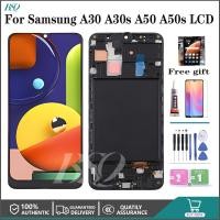 ราคา สําหรับ Samsung Galaxy A30 A50 A30s A50s LCD หน้าจอสัมผัสเปลี่ยน 6.4 นิ้วจอแสดงผล INCELL AMOLED + กรอบ (41171191436)