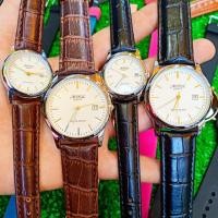 ราคา นาฬิกาสายหนัง AOPOL นาฬิกาสำหรับผู้ชาย ผู้หญิง ตัวเรือนแสตนเลส สายหนัง บอกวันที่ จัดส่งพร้อมกล่อง ราคาพิเศษ 129 บาท (6219716210)