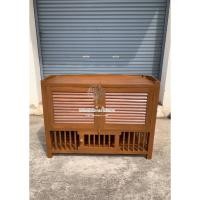 ราคา ตู้กับข้าวบานเกร็ดไม้สัก ขนาด กว้าง 55 ยาว 120 สูง 90 ซม. (14297858623)